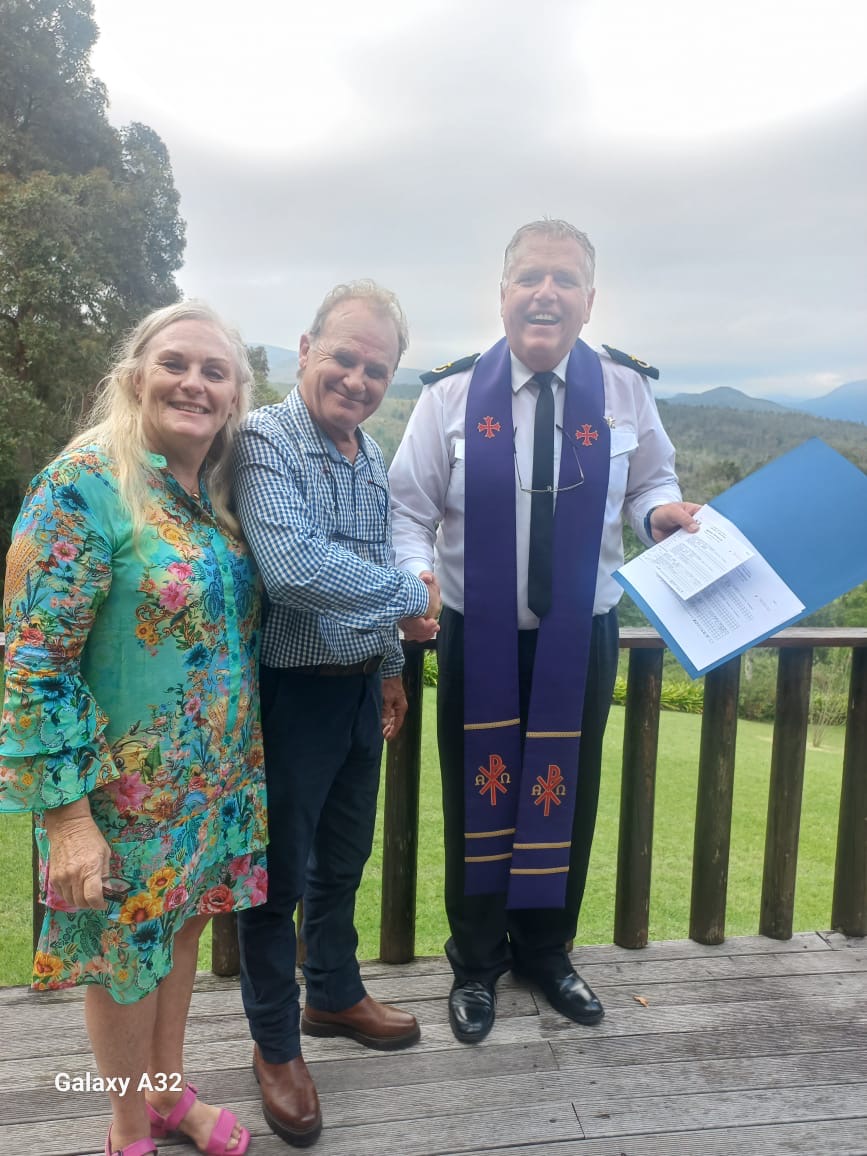 Wedding ceremony by Dr. Gerrit Rademeyer in Despatch